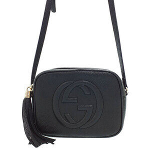 Gucci Soho Leather Disco Pebbled Crossbody Bag